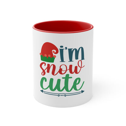 I'm Snow Cute Two Tone Mug