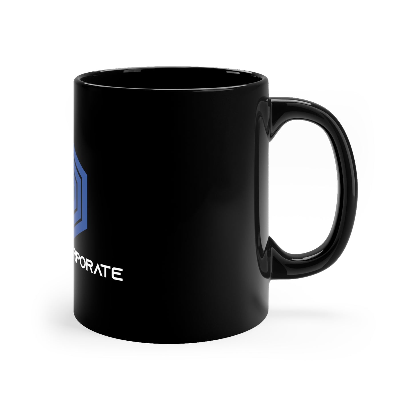 Beach Corporate Black Mug 11 Oz.