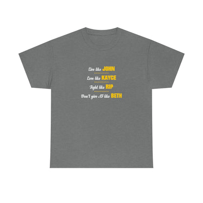 Live Like John Yellowstone Tee Grey