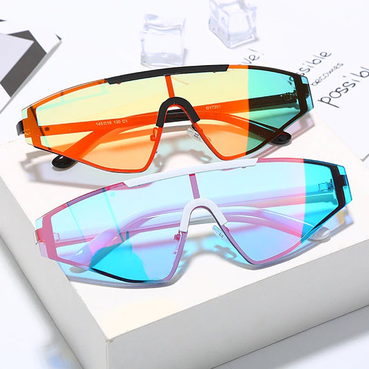 Ladies Fashionable Semi rimless Sunglasses