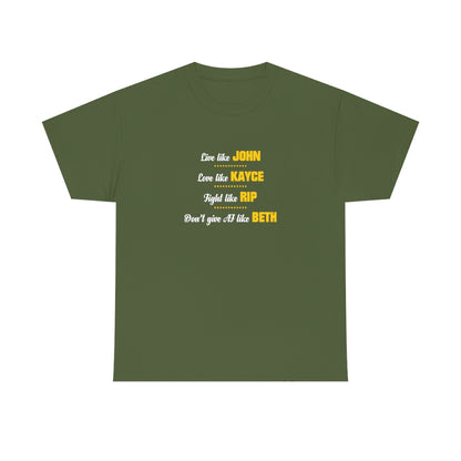 Live Like John Yellowstone Tee Green