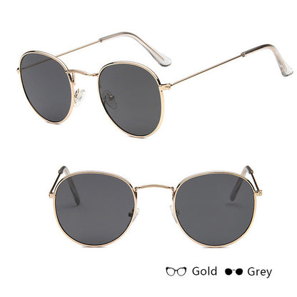 Round Mirrored Sunglasses Ladies