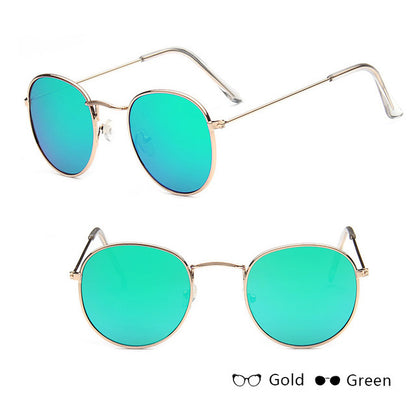 Round Mirrored Sunglasses Ladies