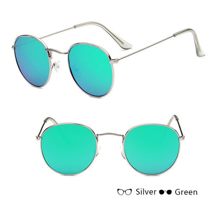 Round Mirrored Sunglasses Ladies