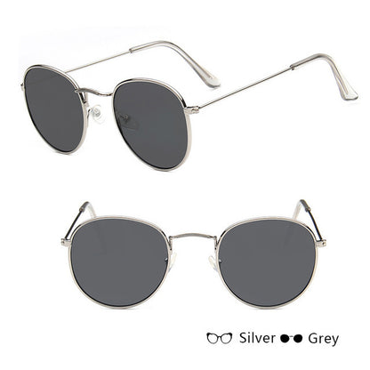 Round Mirrored Sunglasses Ladies