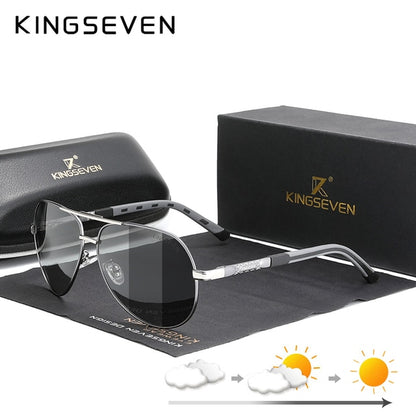 KINGSEVEN Vintage Aluminum Polarized Sunglasses