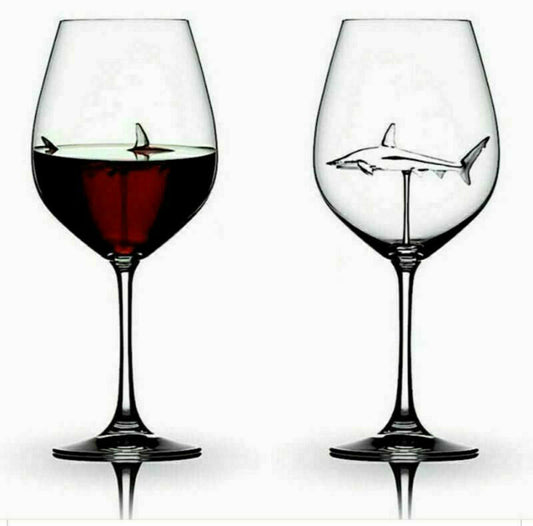 Shark Wine Glass Crystal