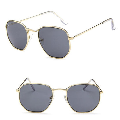 Classic Vintage Metal Frame Sunglasses UV400