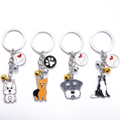 Dog Keychain Pendant With Customized Dog Breed