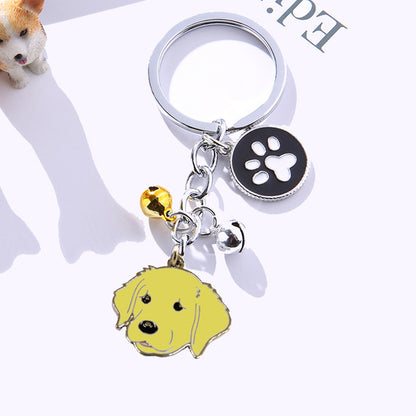 Dog Keychain Pendant With Customized Dog Breed