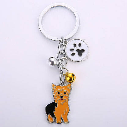 Dog Keychain Pendant With Customized Dog Breed