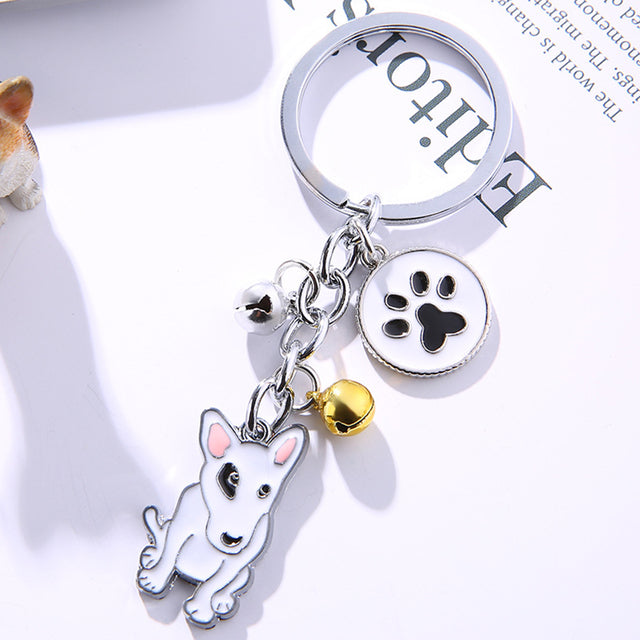 Dog Keychain Pendant With Customized Dog Breed