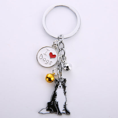 Dog Keychain Pendant With Customized Dog Breed