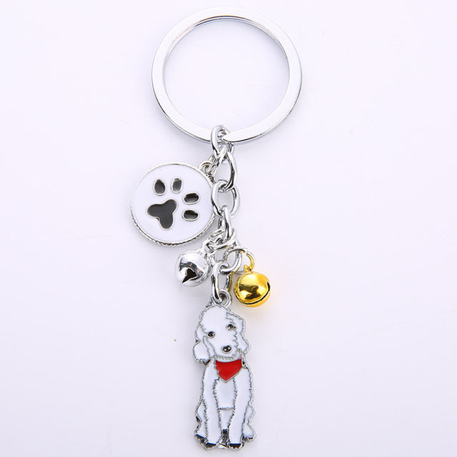 Dog Keychain Pendant With Customized Dog Breed