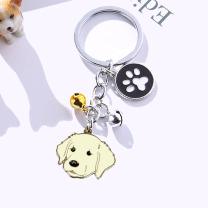 Dog Keychain Pendant With Customized Dog Breed