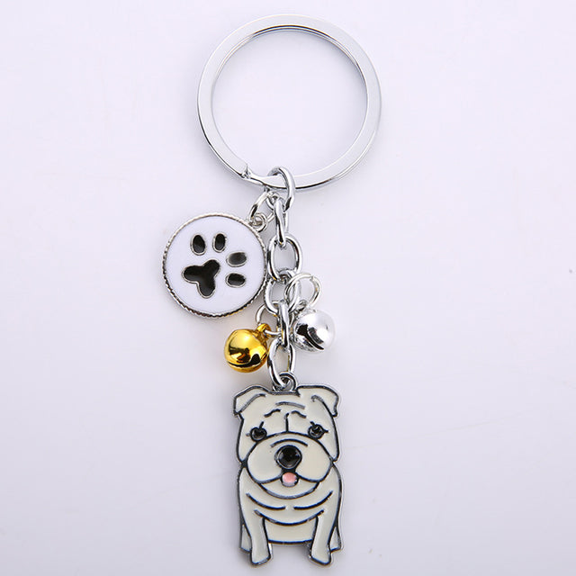 Dog Keychain Pendant With Customized Dog Breed