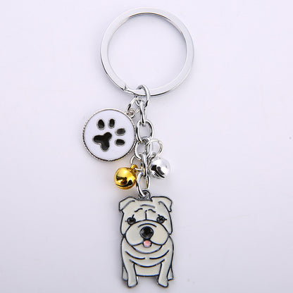 Dog Keychain Pendant With Customized Dog Breed