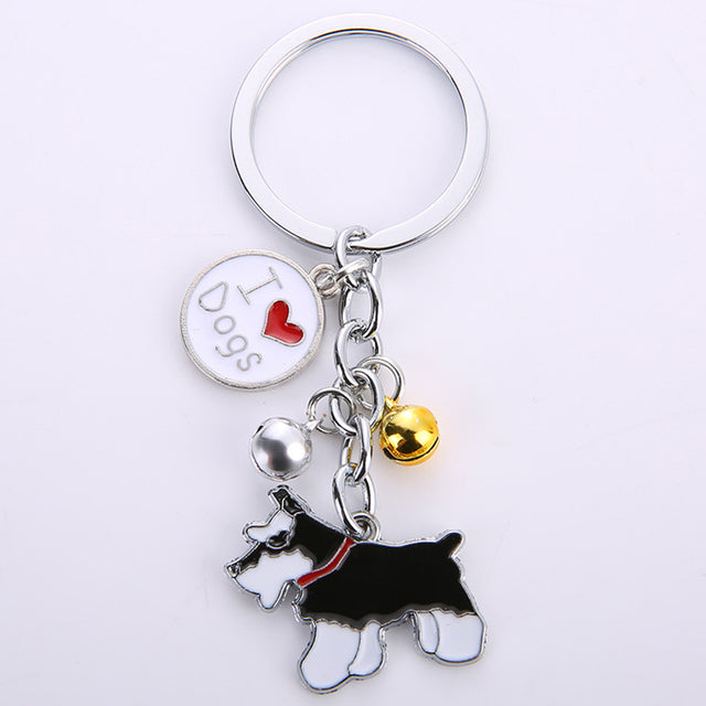 Dog Keychain Pendant With Customized Dog Breed