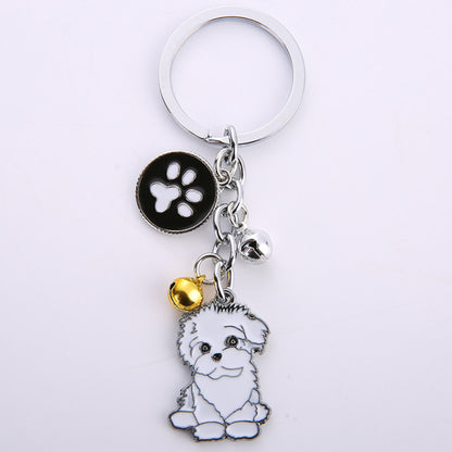 Dog Keychain Pendant With Customized Dog Breed