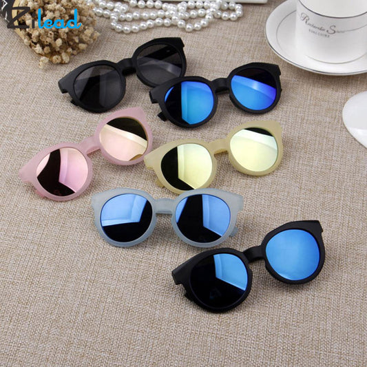 Kids Mirrored Round Sunglasses UV400