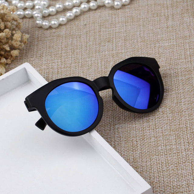 Kids Mirrored Round Sunglasses UV400