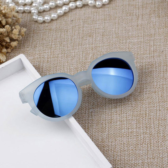 Kids Mirrored Round Sunglasses UV400