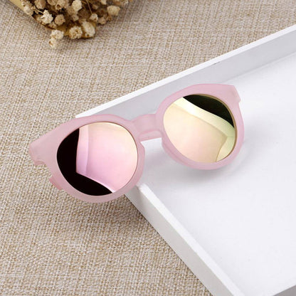 Kids Mirrored Round Sunglasses UV400