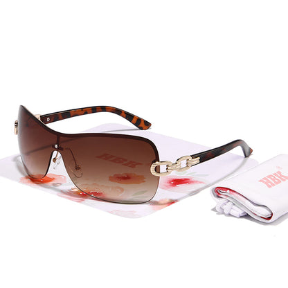 Ladies European Oversized Gradient Sunglasses Women UV400