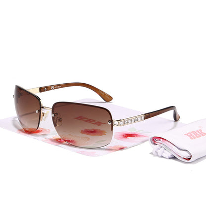 Ladies European Oversized Gradient Sunglasses Women UV400