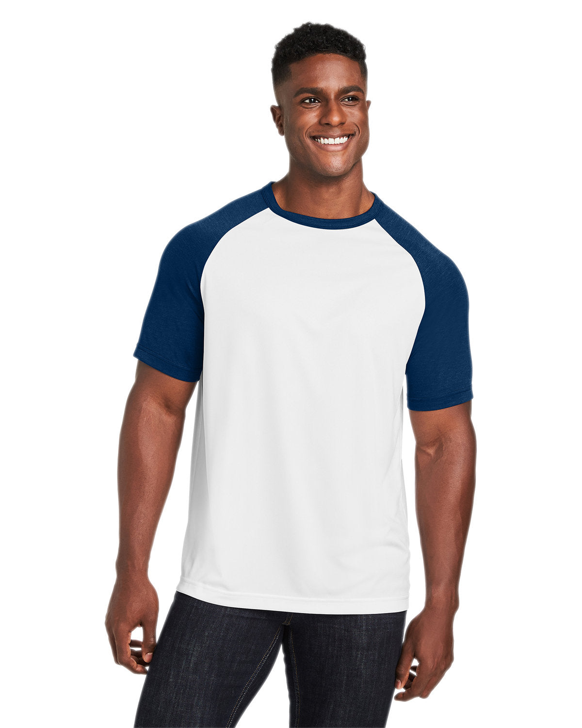 Team 365 Unisex Colorblock Raglan T-Shirt